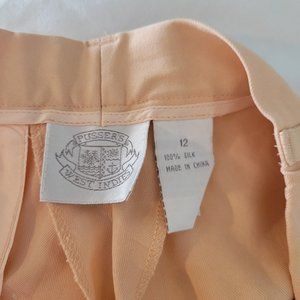 Pusser's West Indies  Peach Silk Bermuda Shorts Size 12